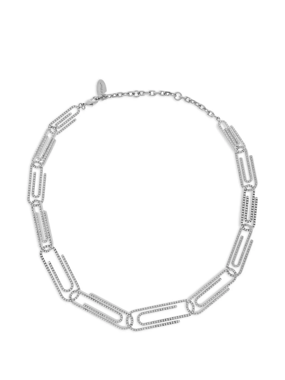 crystal-embellished necklace - 1