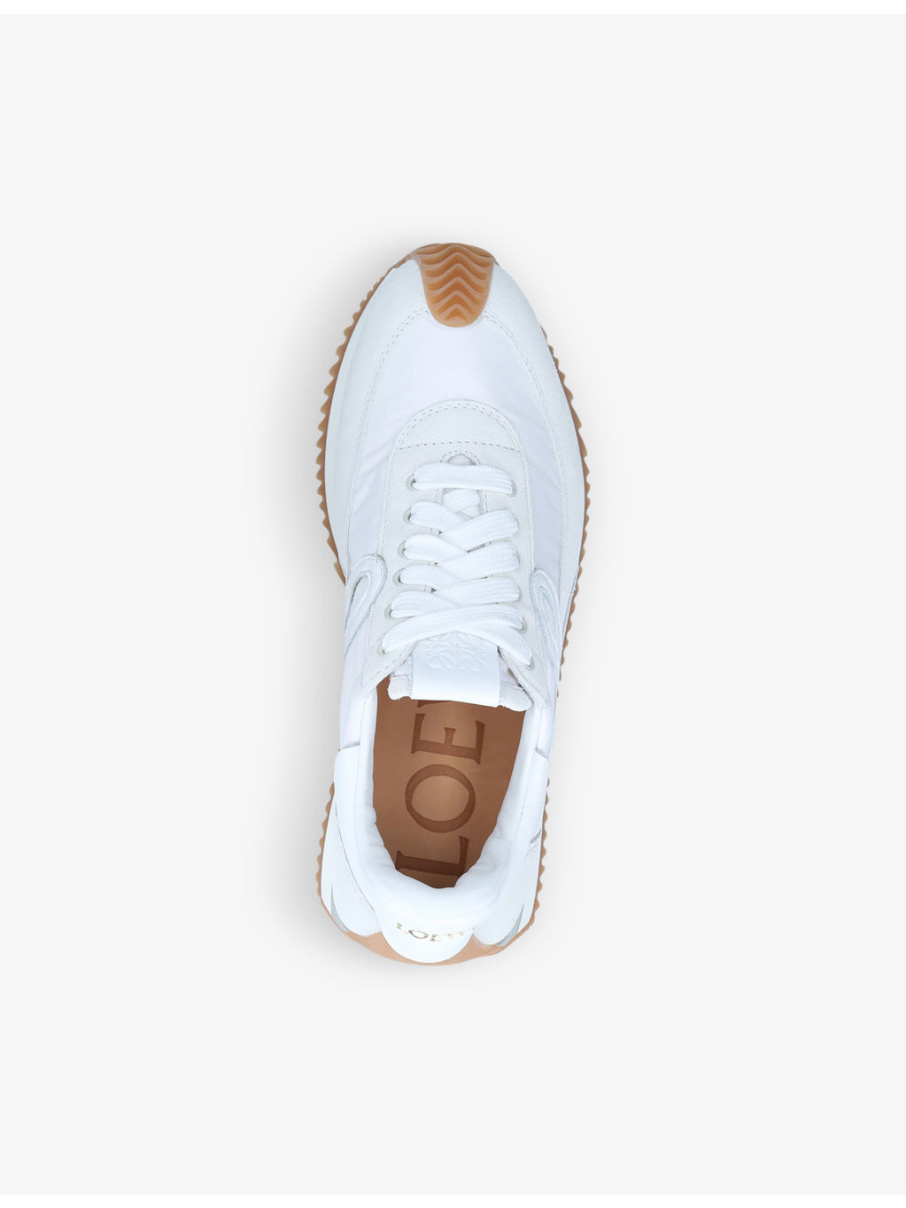 Flow Runner monogram leather and shell trainers - 2
