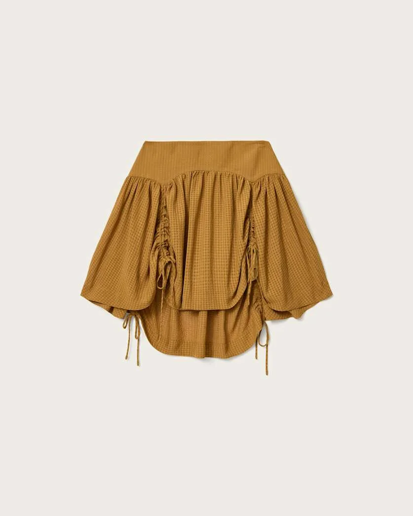 ARIA CHECK MINI SKIRT - 1