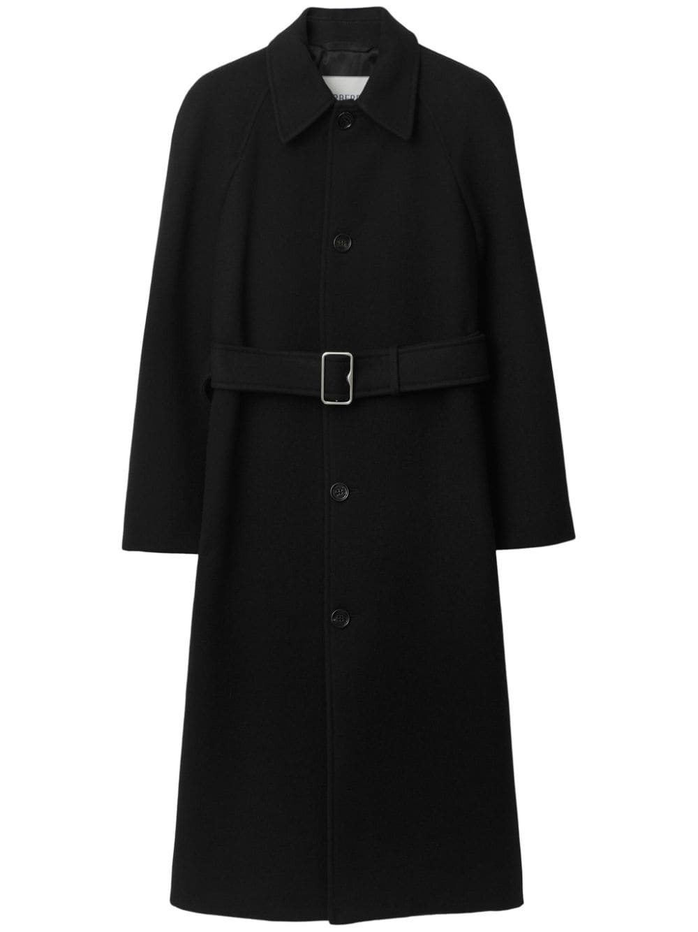 belted wool coat - 1