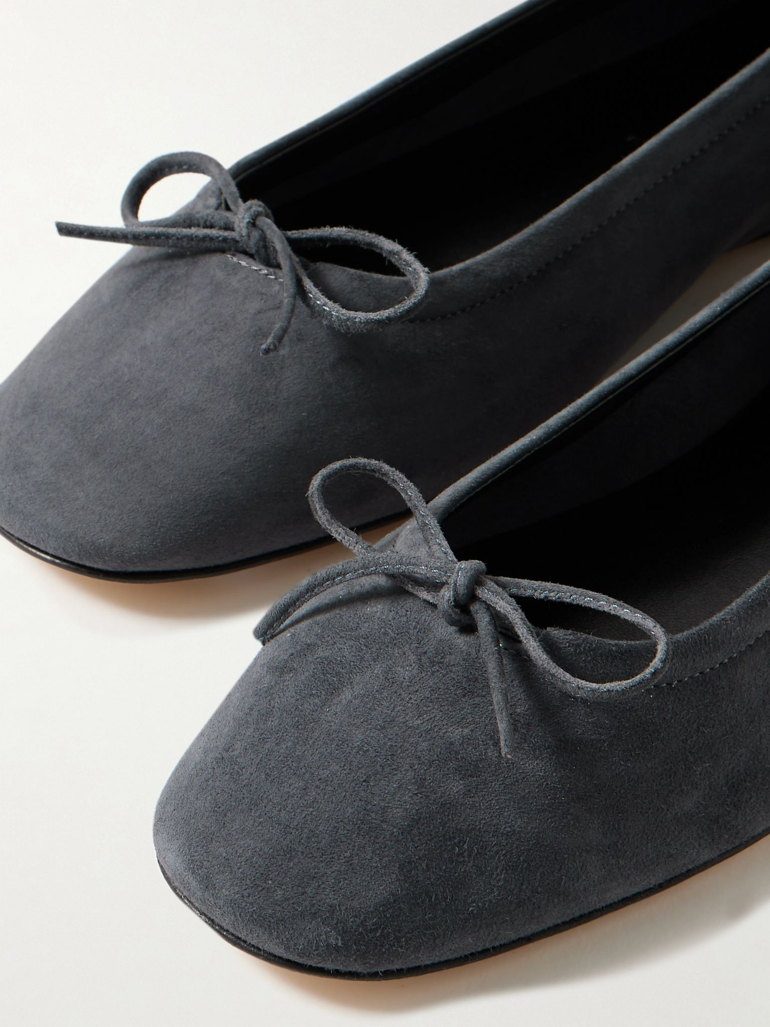 Delfina suede ballet flats Dark gray - 4