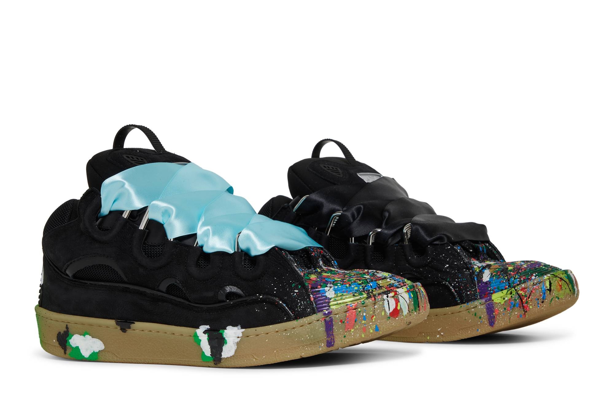 Gallery Dept. x Lanvin Curb Sneakers 'Paint Drip - Black' - 8
