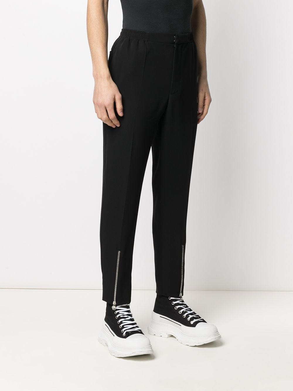 zip-cuff track trousers - 3