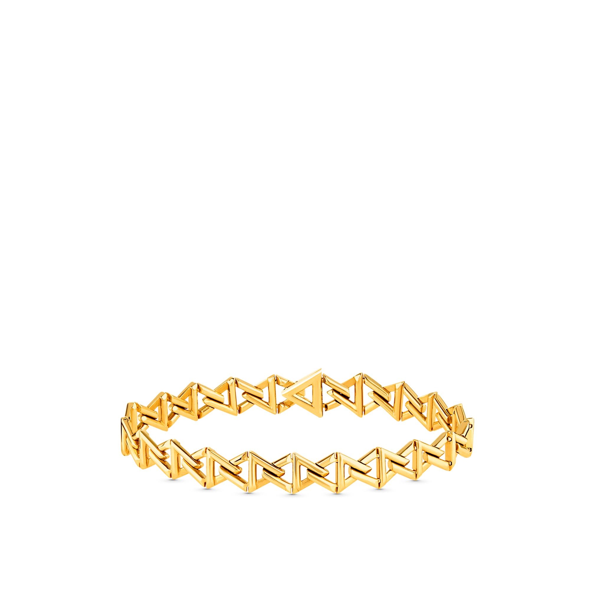 LV Volt Curb Chain Small Bracelet, Yellow Gold - 1