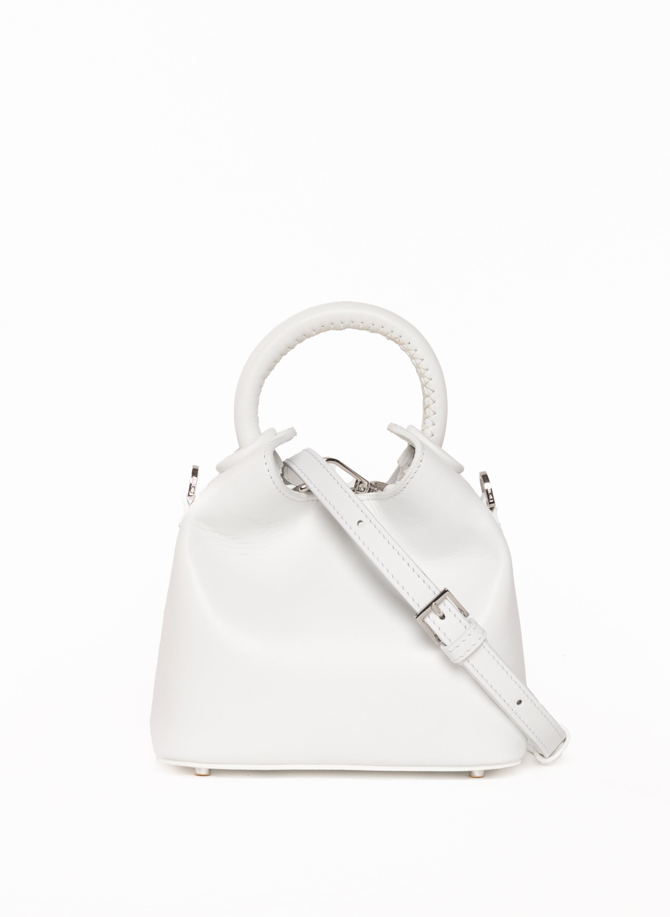 Madeleine Leather White/Silver Hardware - 4