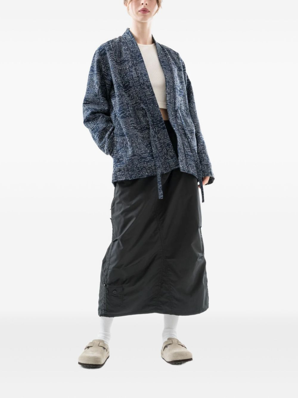 6242 SASHIKO OPEN-FRONT STRAP SHIRT - 4