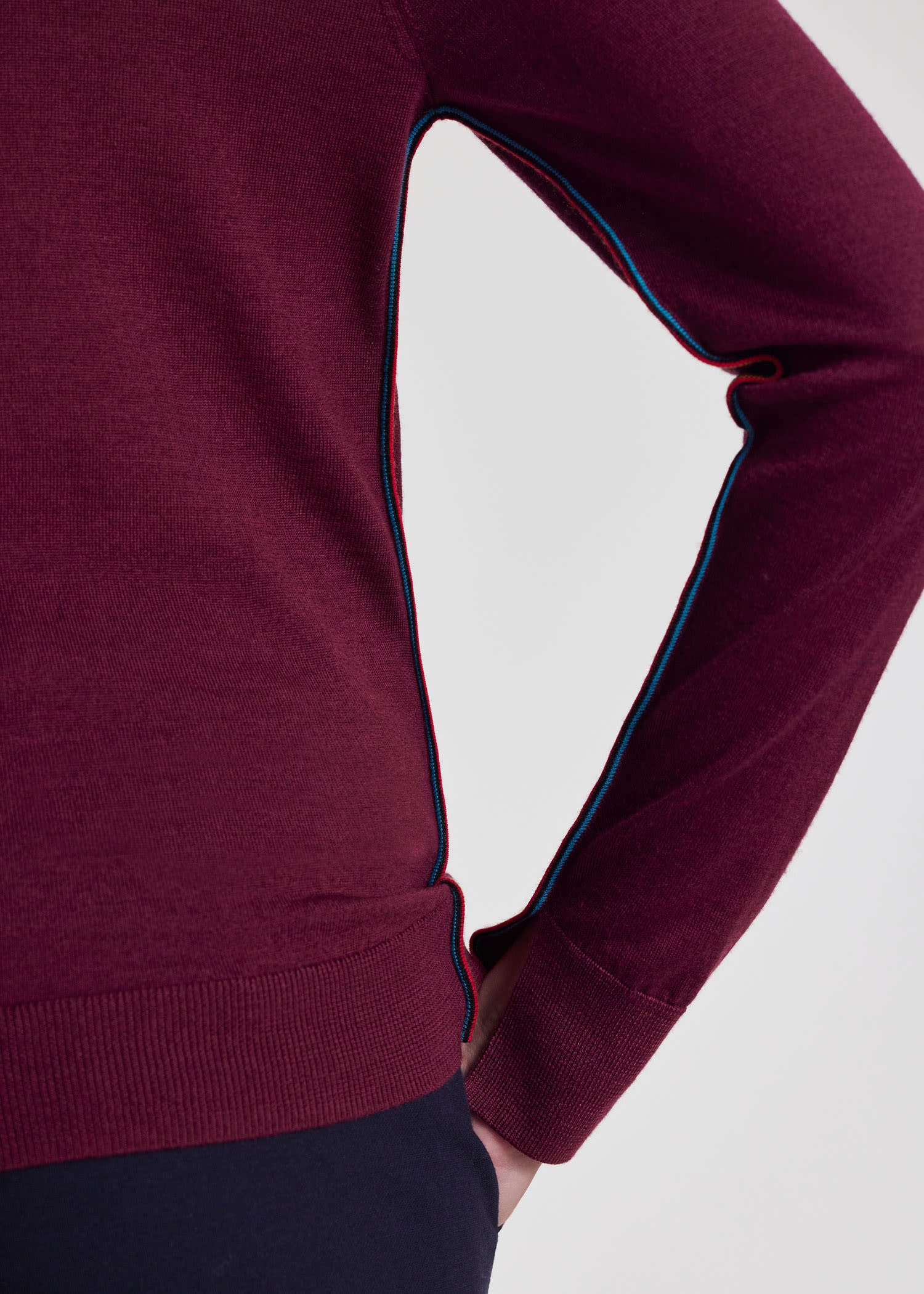 Wool-Silk 'Signature Stripe' Sweater - 6
