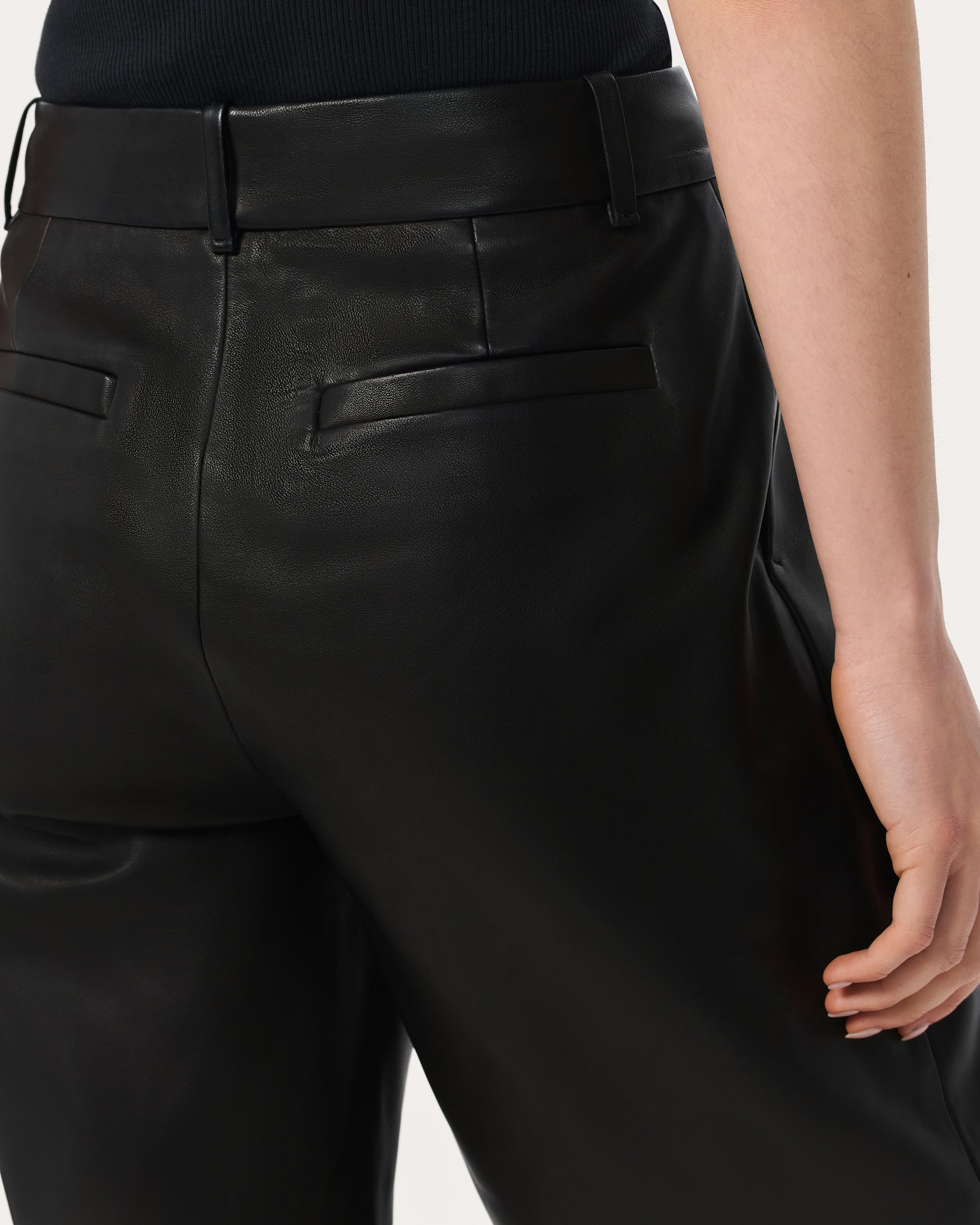 Irina Leather Shorts - 5