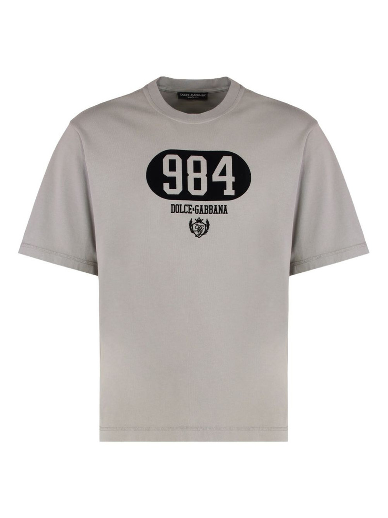 crew-neck print T-shirt 1