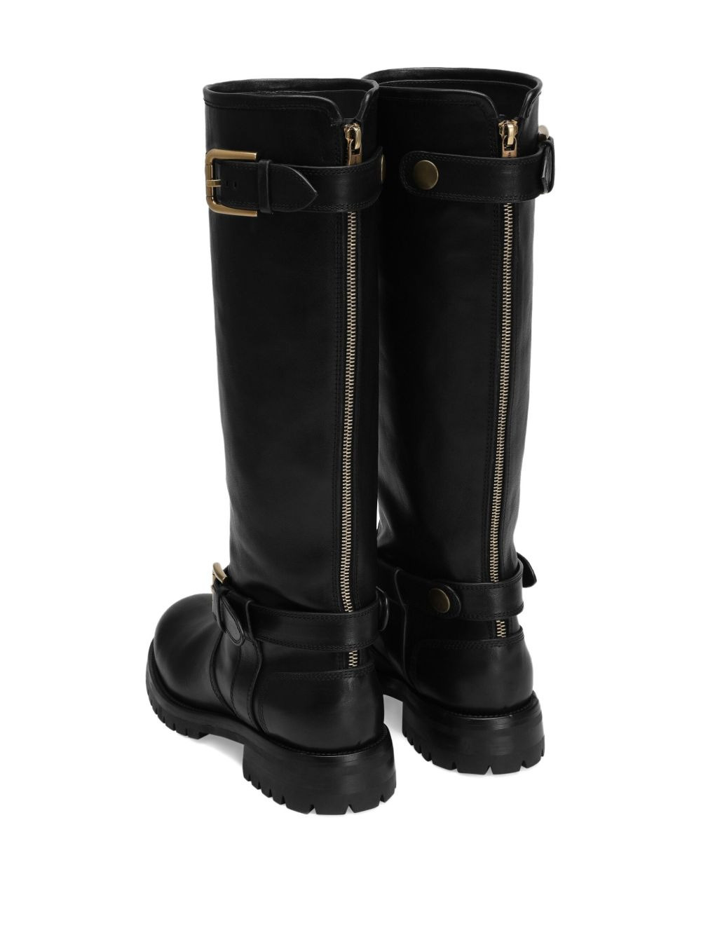 buckle-detail knee-high boots - 3