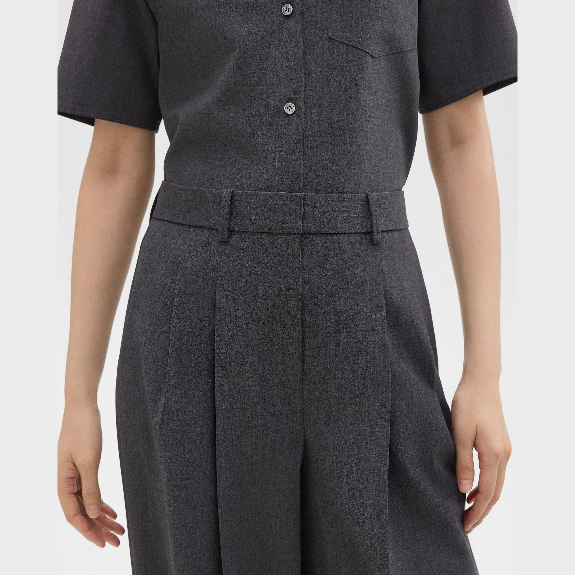 Double Pleat Pant in Good Wool - 5