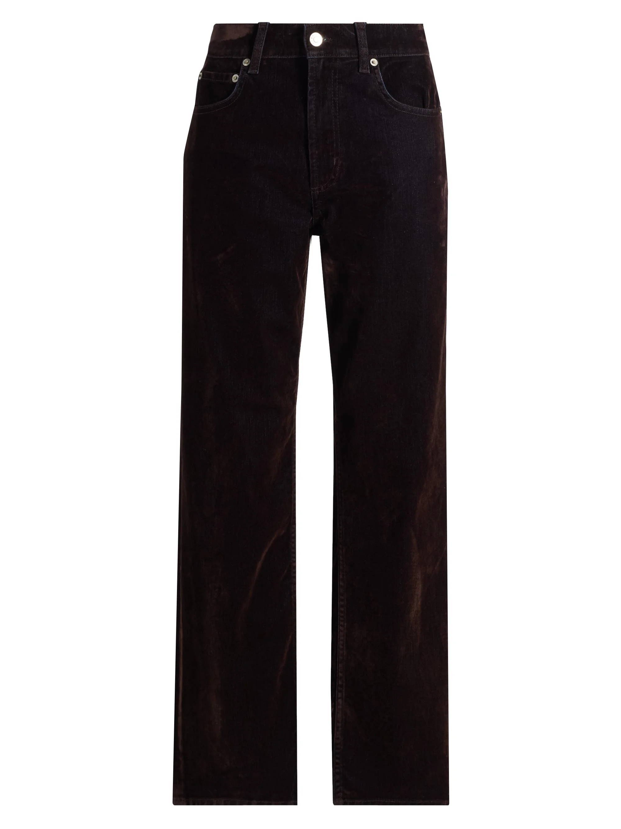 Women's Sepulveda Dark Wash Jeans - Chocolate Flocking - 1