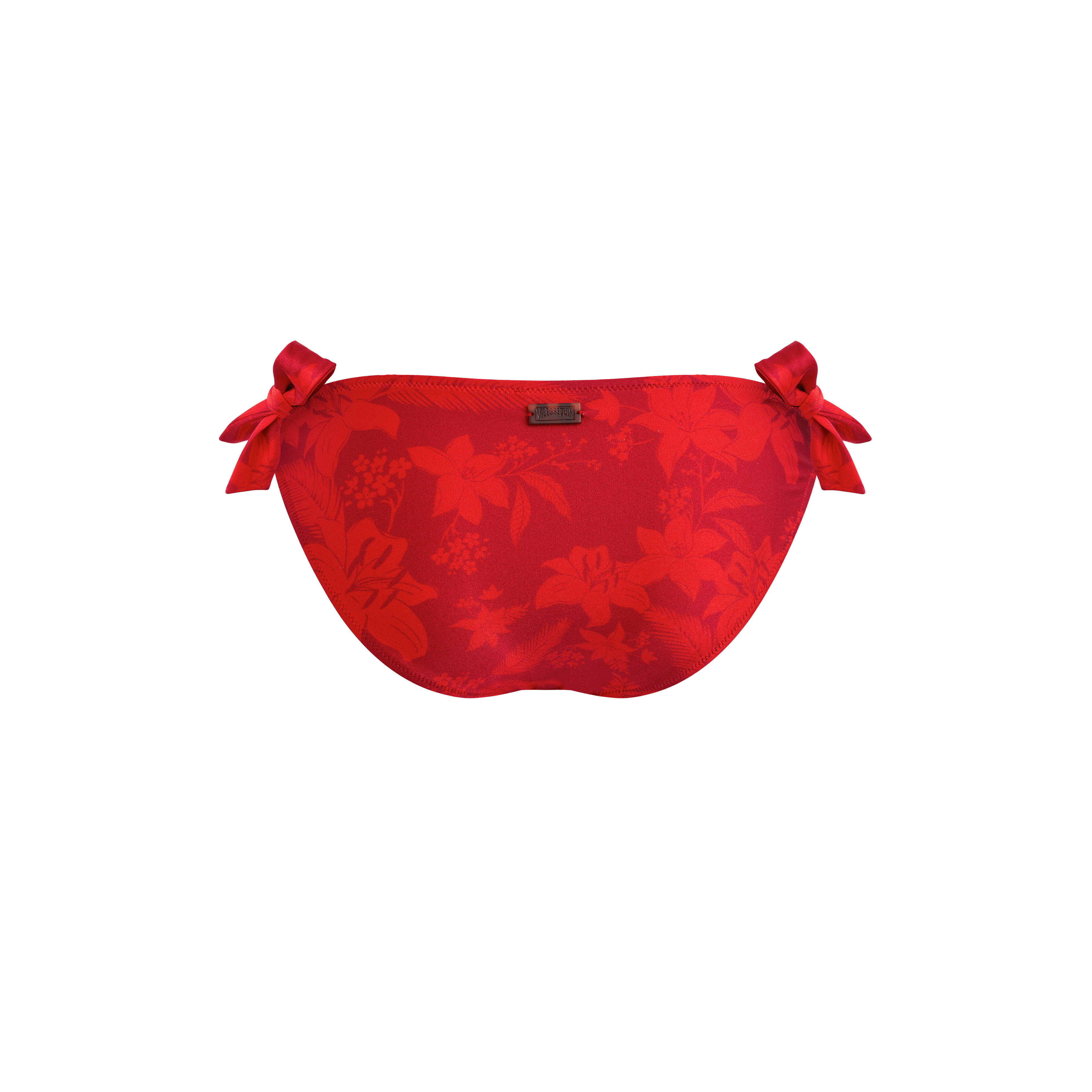 Women Side Tie Bikini Bottom Flower Power - 2