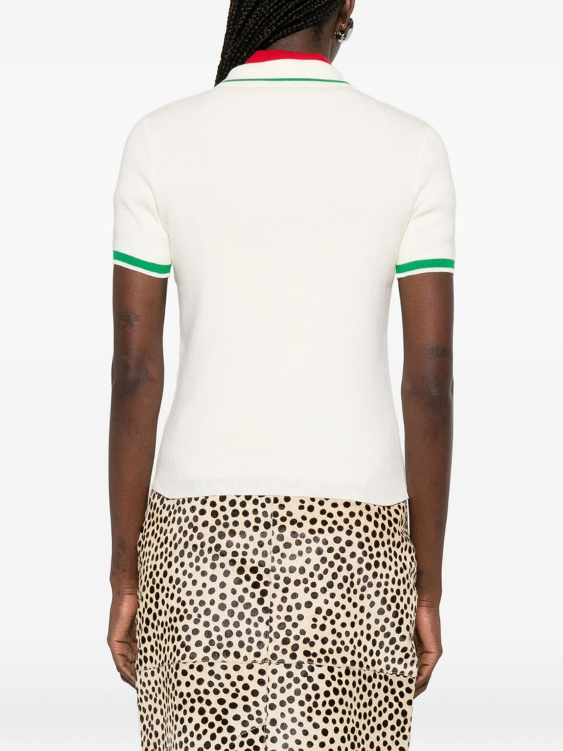 V-neck polo top 4