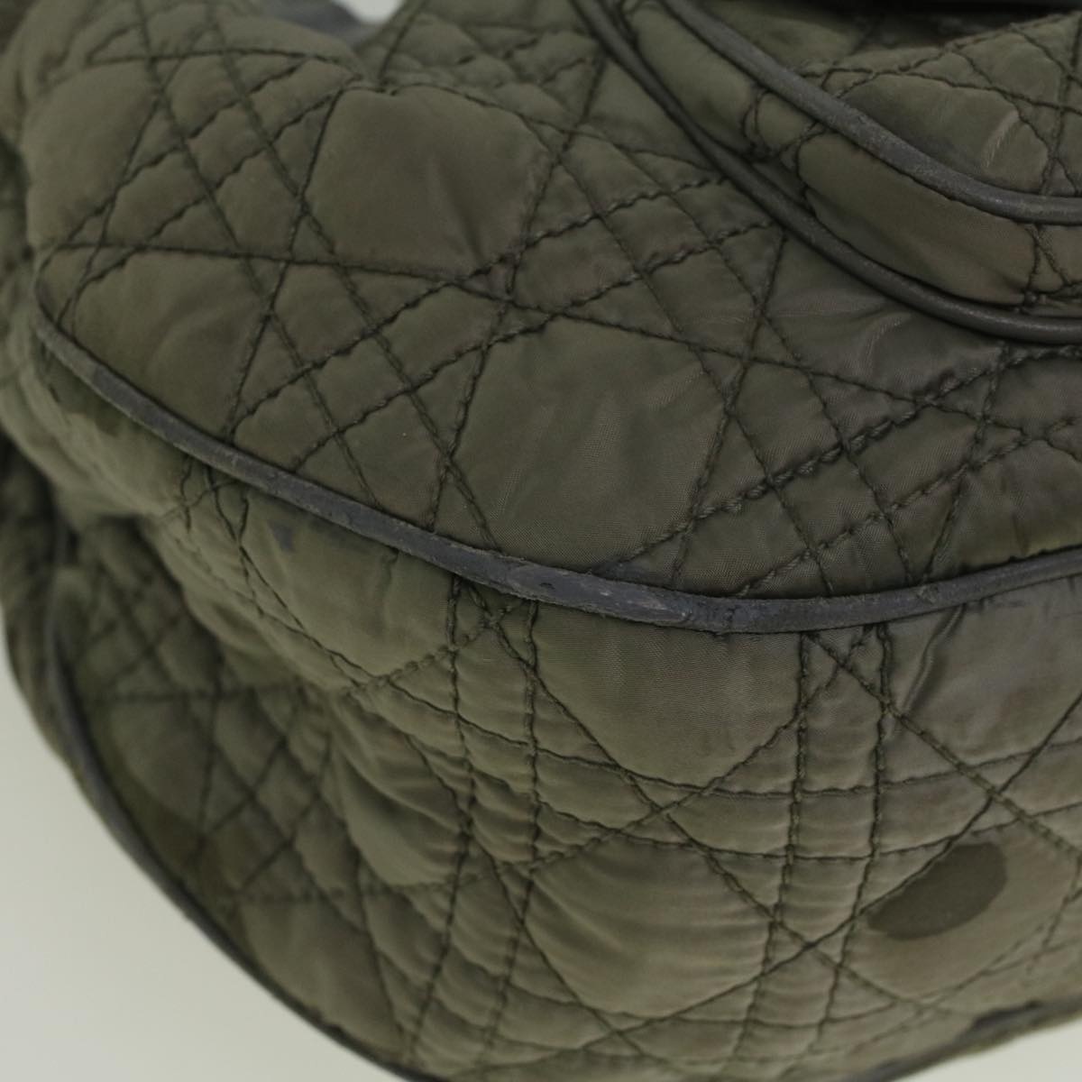 DIOR Canage Hand Bag Nylon Gray - 15