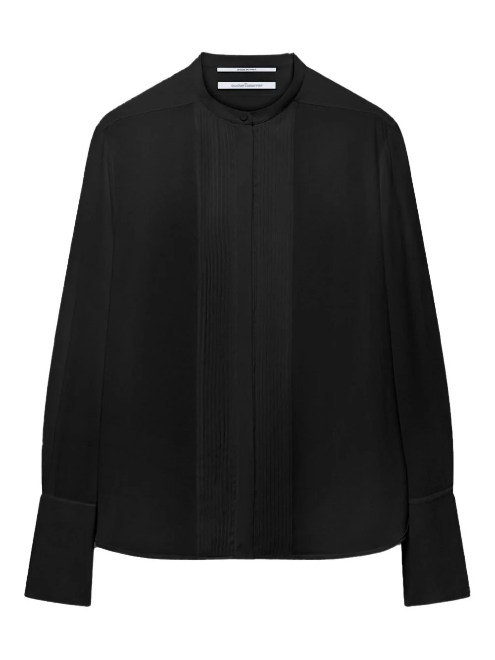 pleated tuxedo shirt - 1
