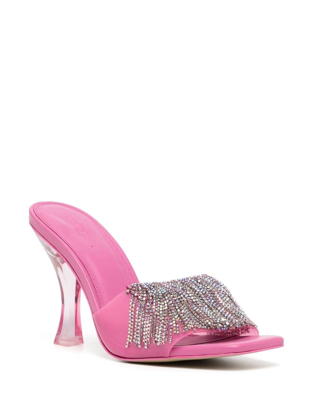 120mm crystal-embellished open-toe mules - 2