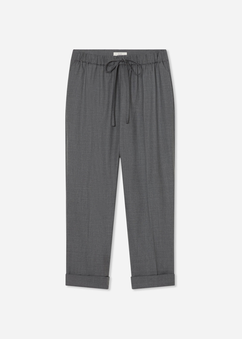 Turn Up Cuff Jogger in Melange Wool 1