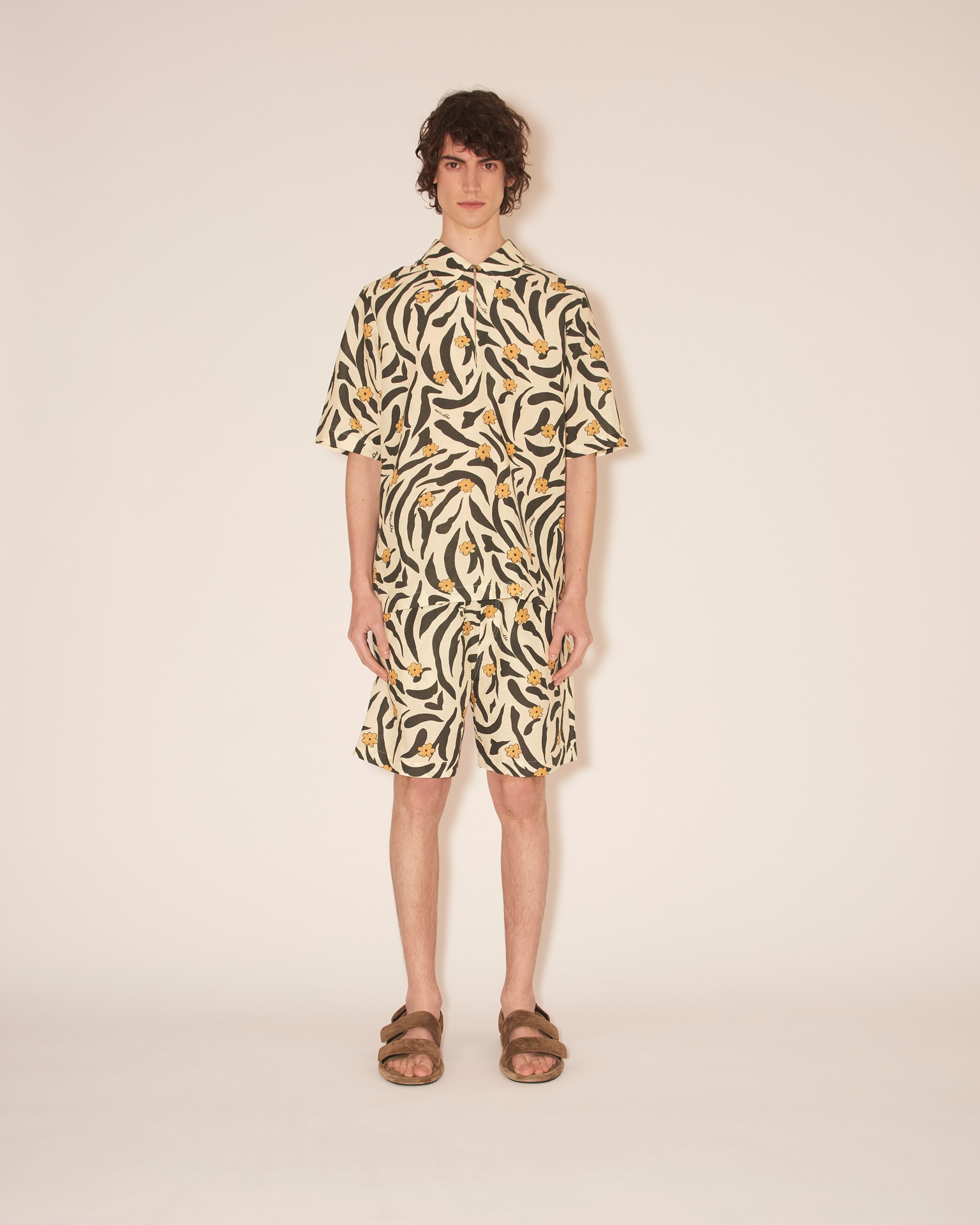 NIKLAS - Short sleeve shirt - Floral animal cotton linen - 2