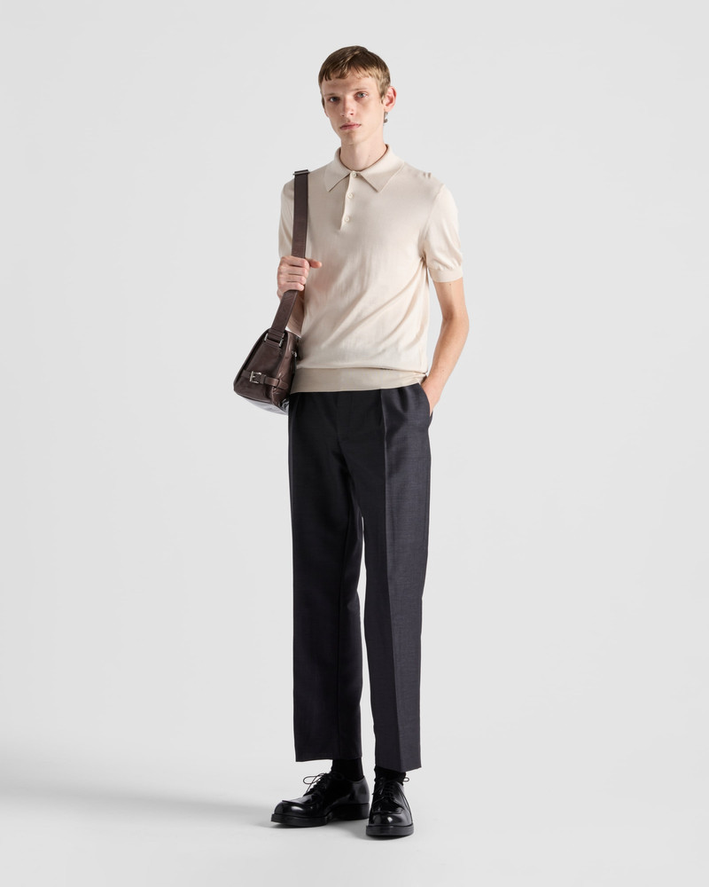 Prada Silk polo shirt outlook