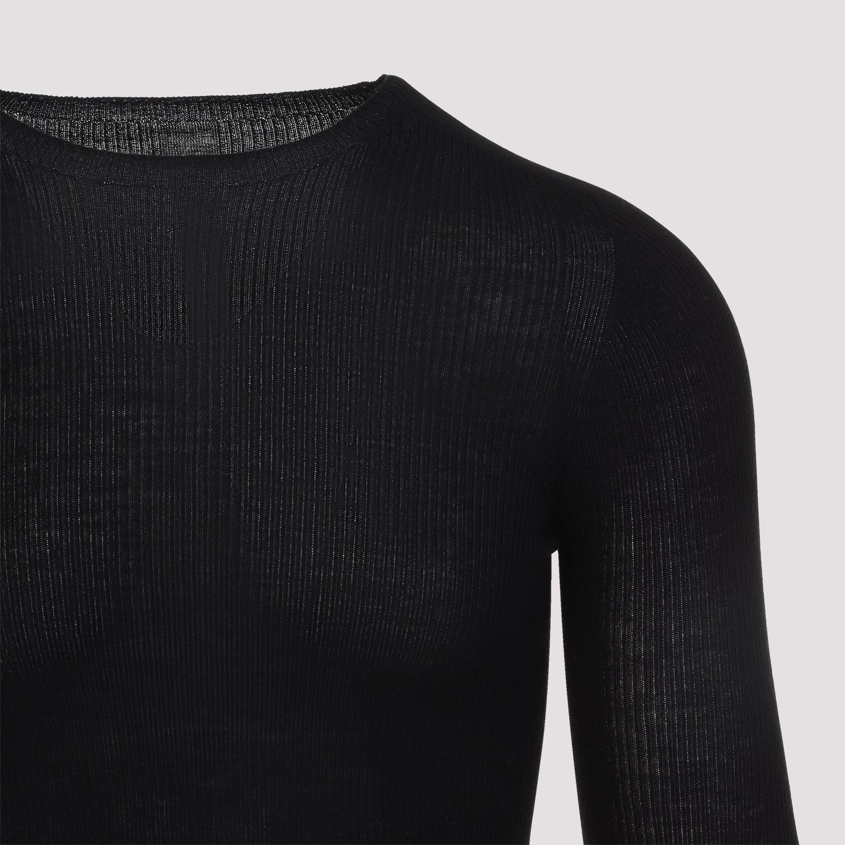 Rick Owens Ribbed Round Neck Pullover Men - 4