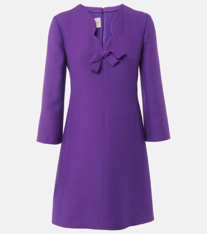 Crepe Couture scalloped minidress - 1