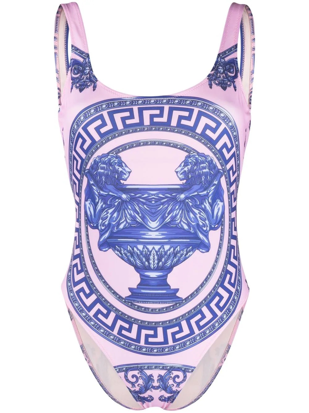 Buy Versace Greca Border Bikini Top - Lilac At 75% Off