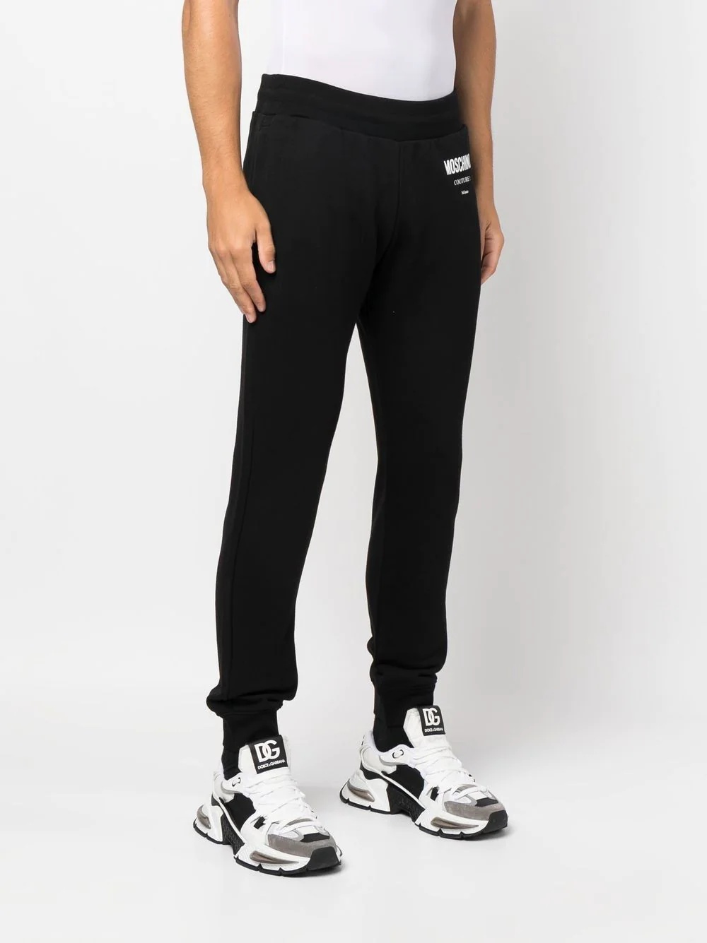 logo-print detail track pants - 3