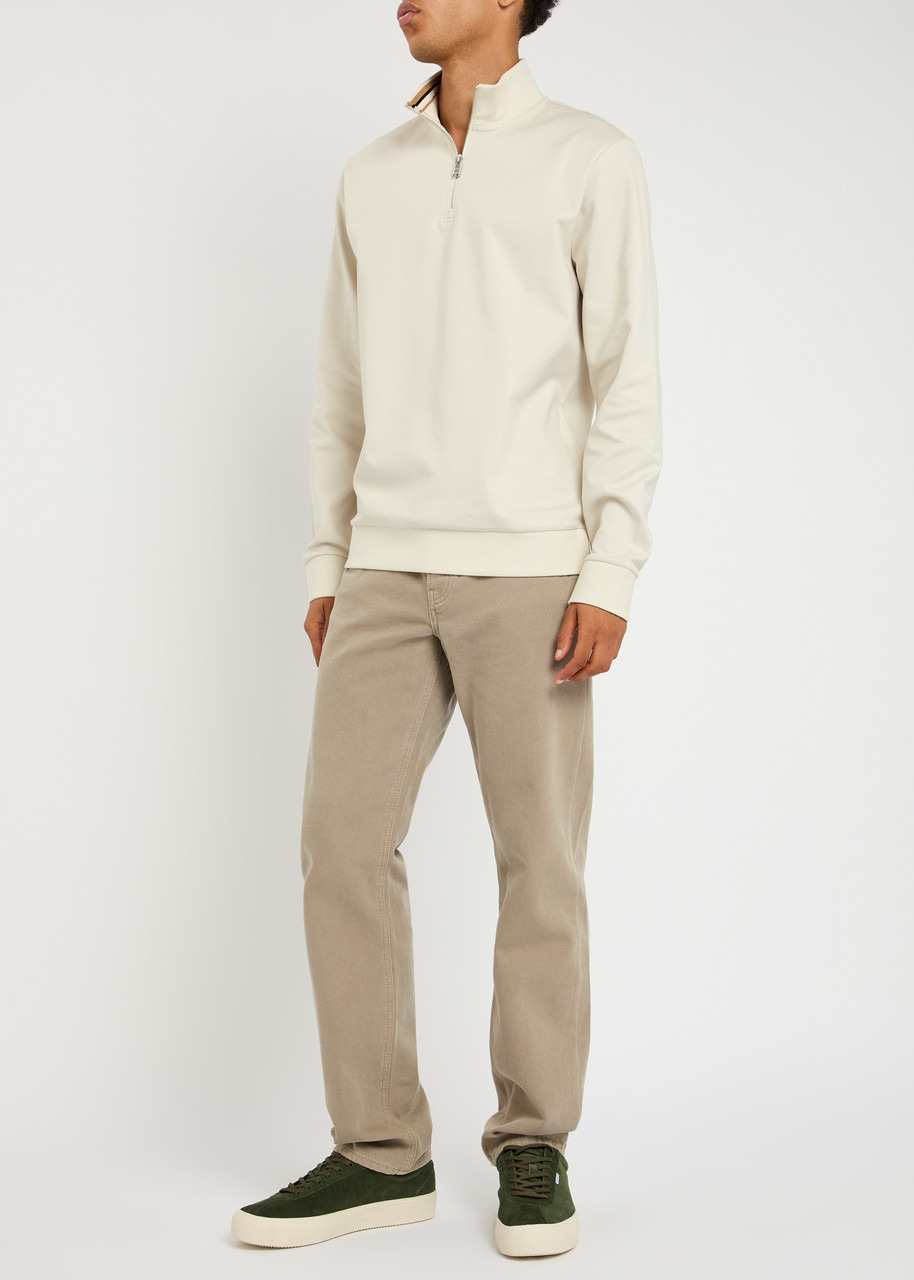 Boss Stimmann Half-zip Cotton-blend Sweatshirt - 4