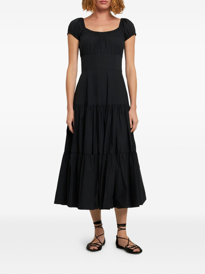 tiered short-sleeve midi dress 1