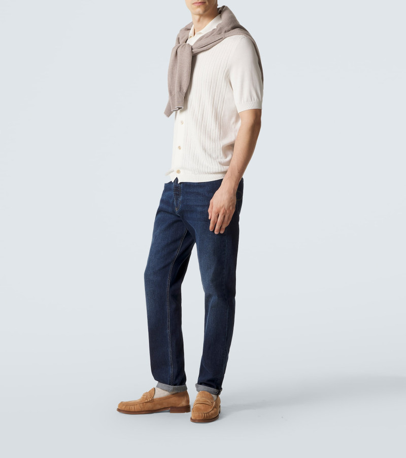 Brunello Cucinelli Suede penny loafers outlook