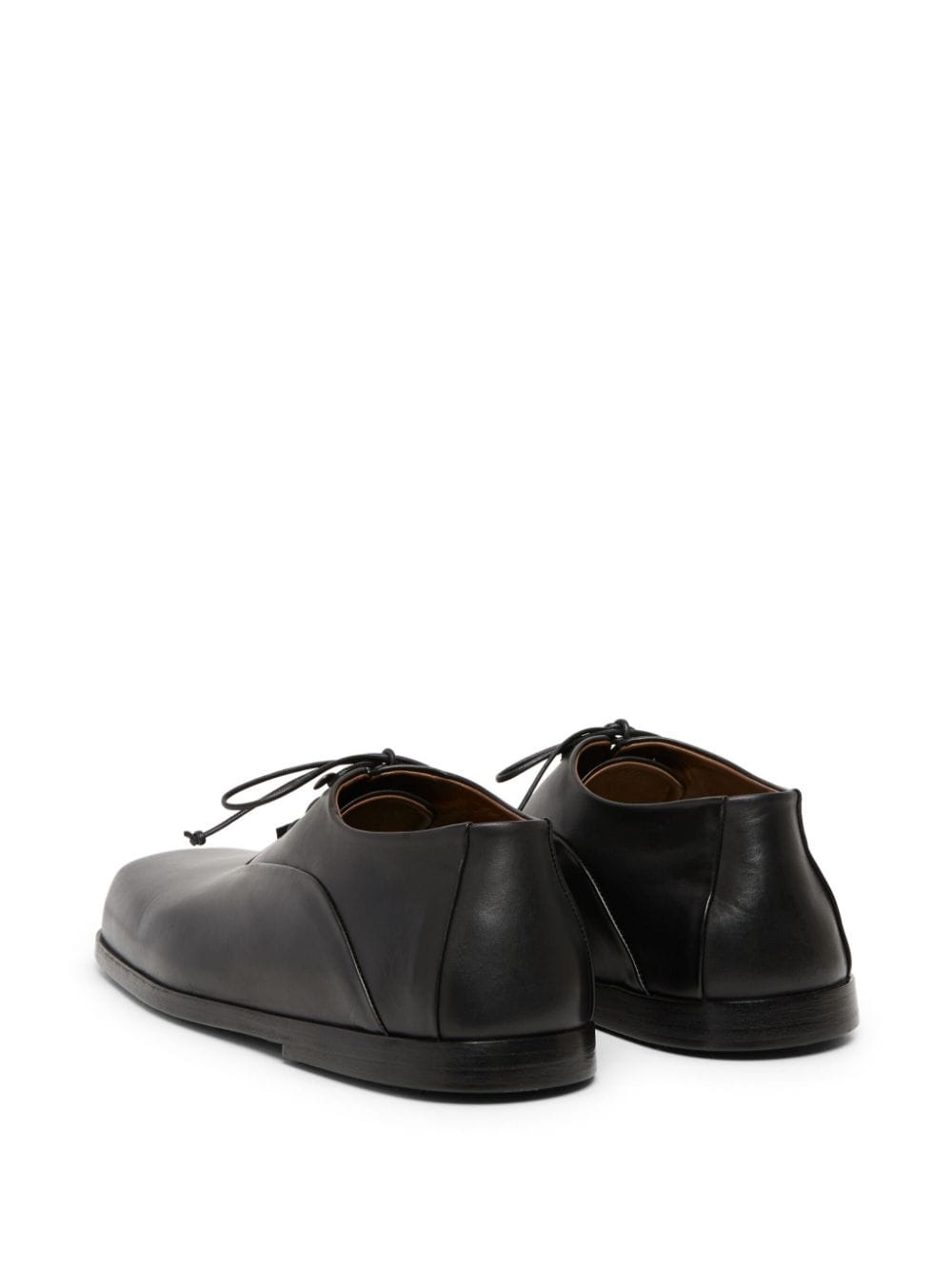 panelled leather oxford shoes - 3