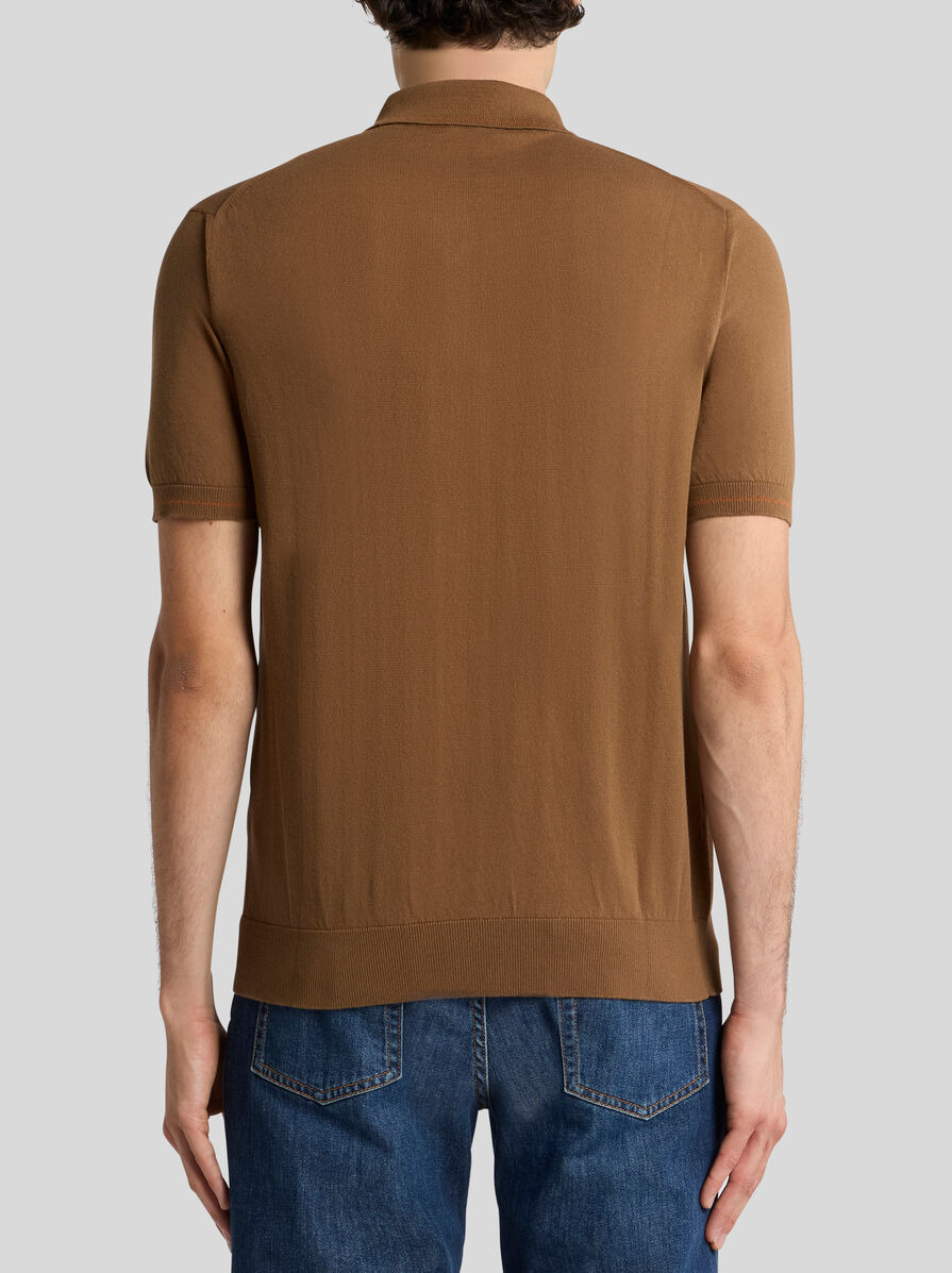 COTTON POLO SHIRT WITH PEGASO - 4