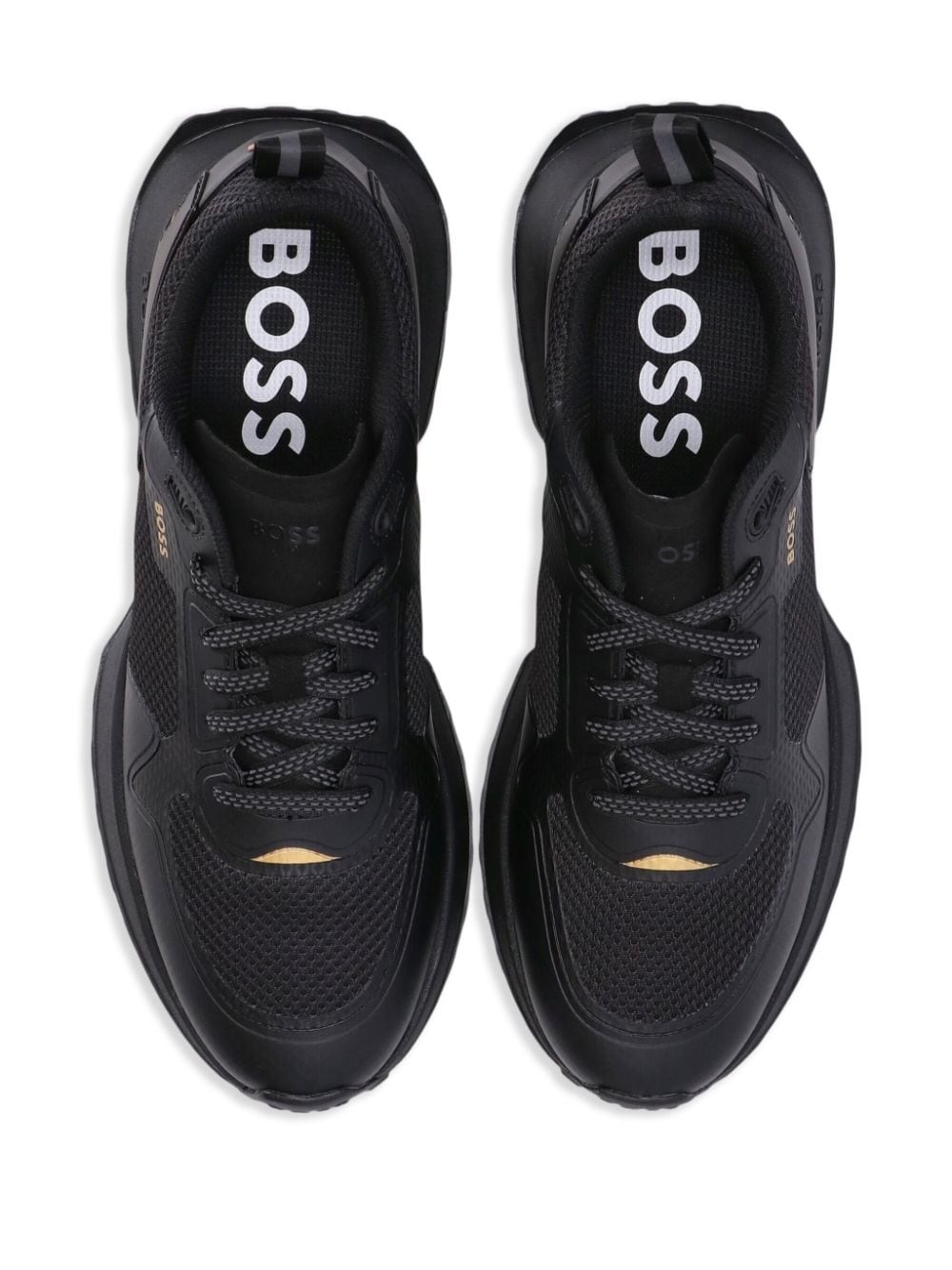 mesh-embellished low-top sneakers - 4