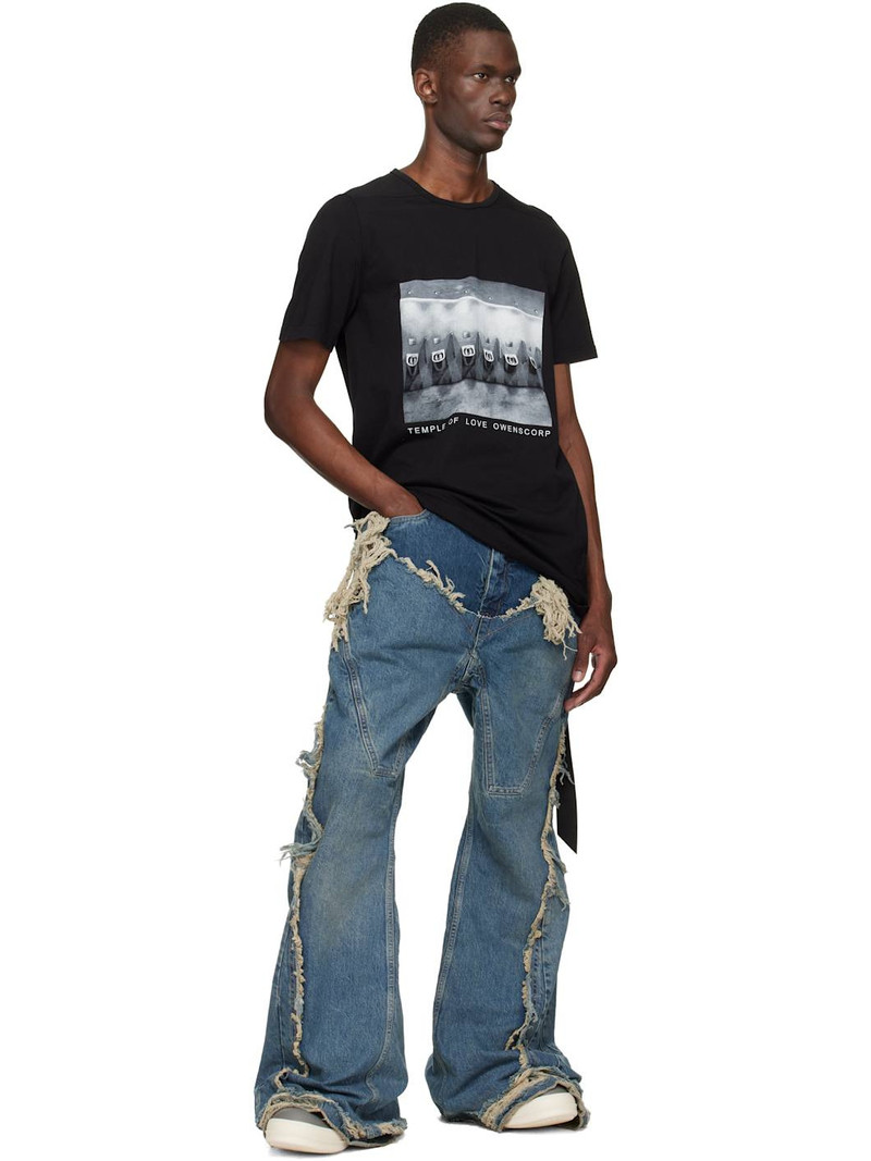 Rick Owens DRKSHDW Black Temple Level T-shirt outlook