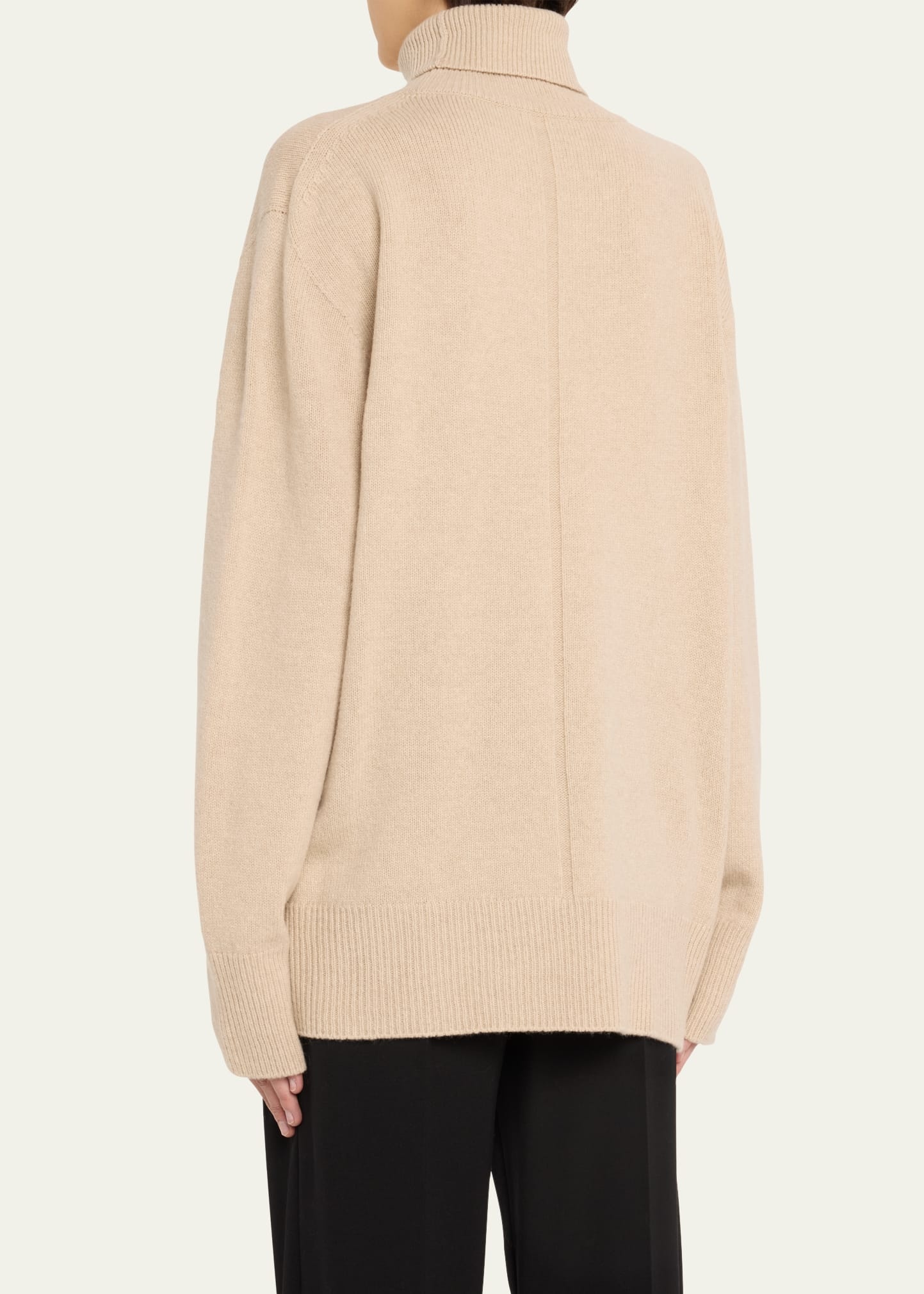 Stepny Wool-Cashmere Turtleneck Top - 3