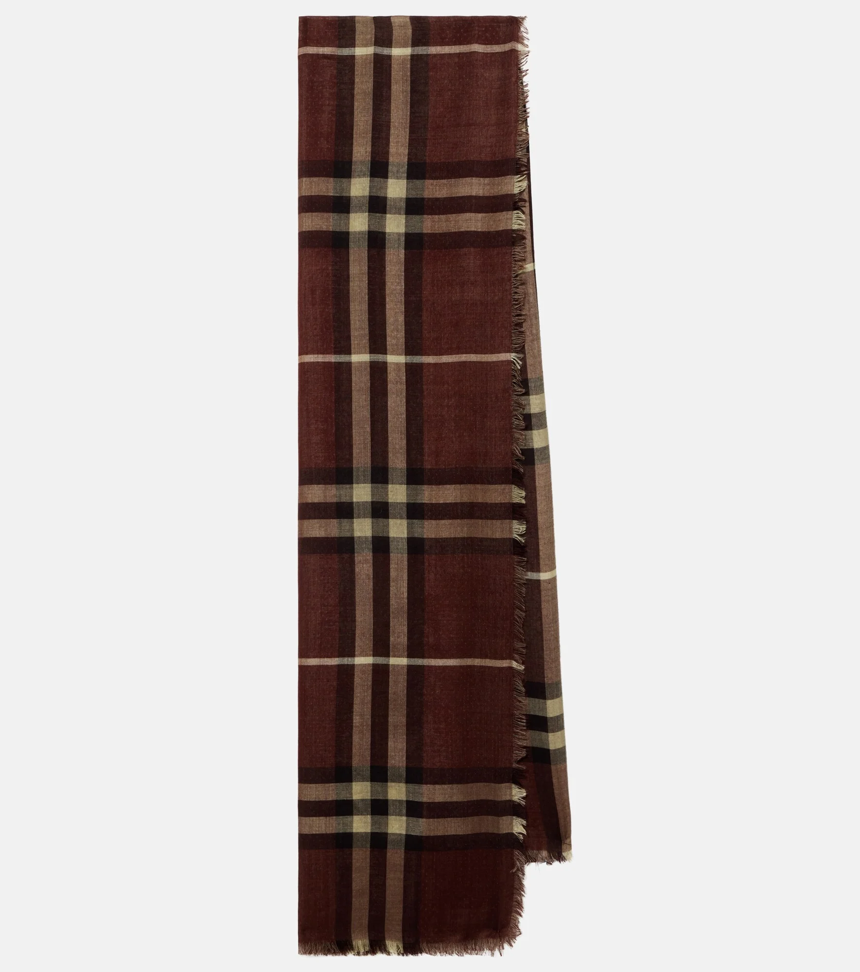 Burberry Check wool and silk scarf - 1