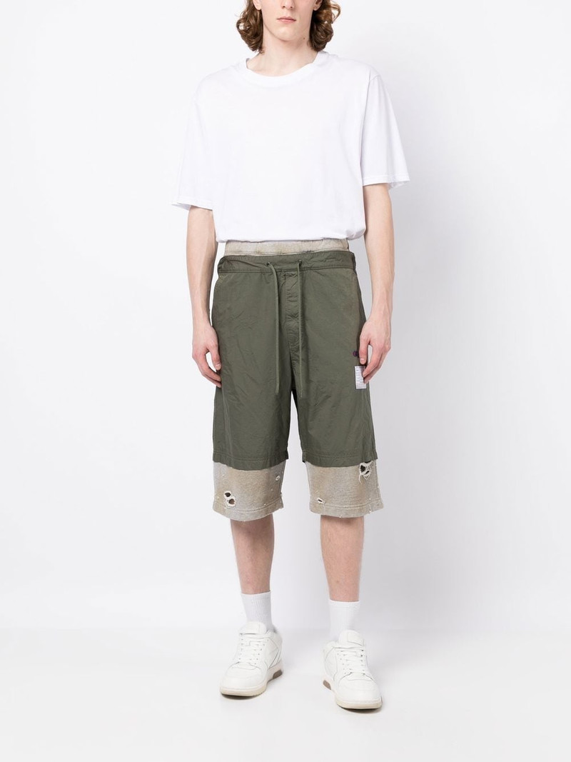 Maison MIHARAYASUHIRO Layered drawstring shorts outlook
