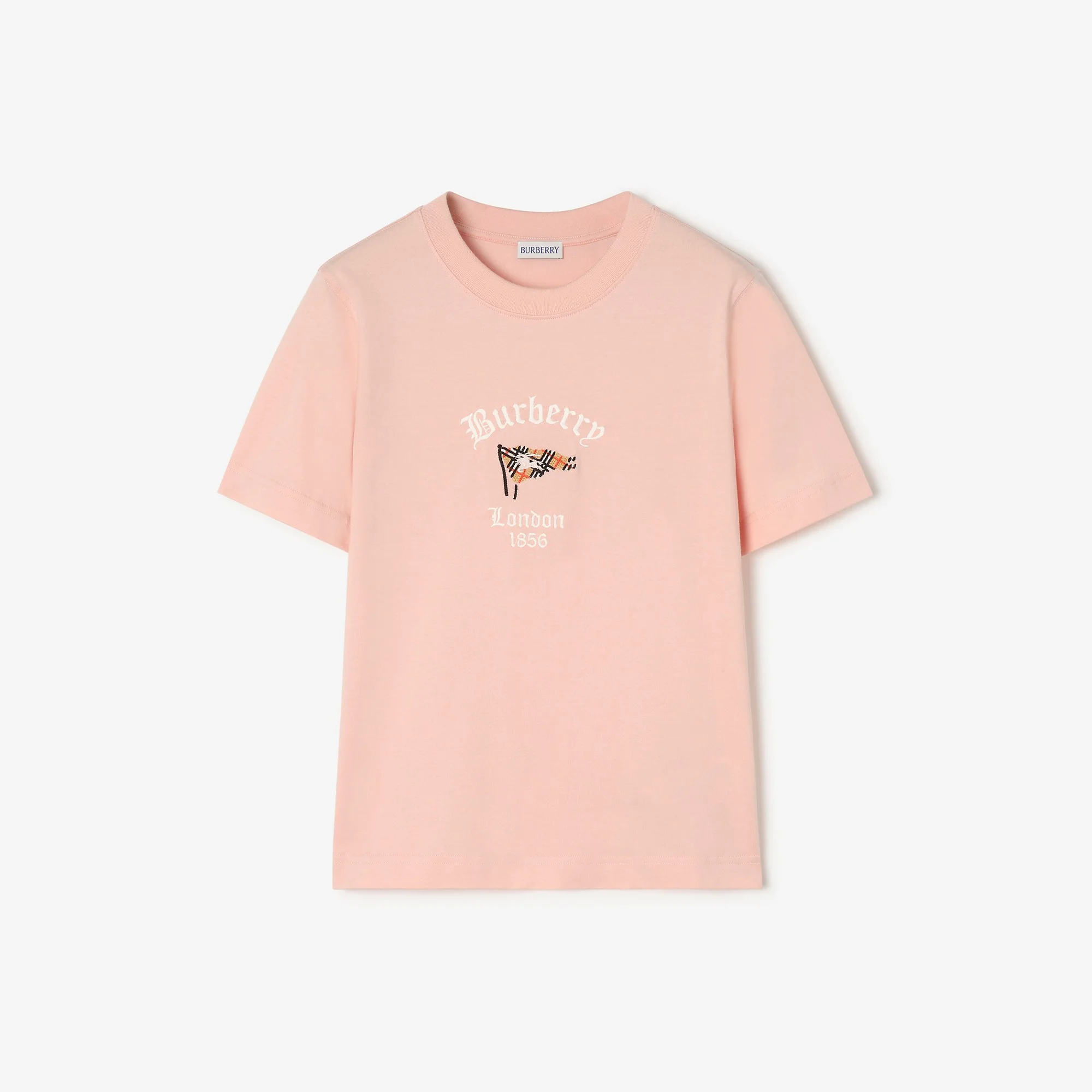 Check Flag Cotton T-shirt - 1