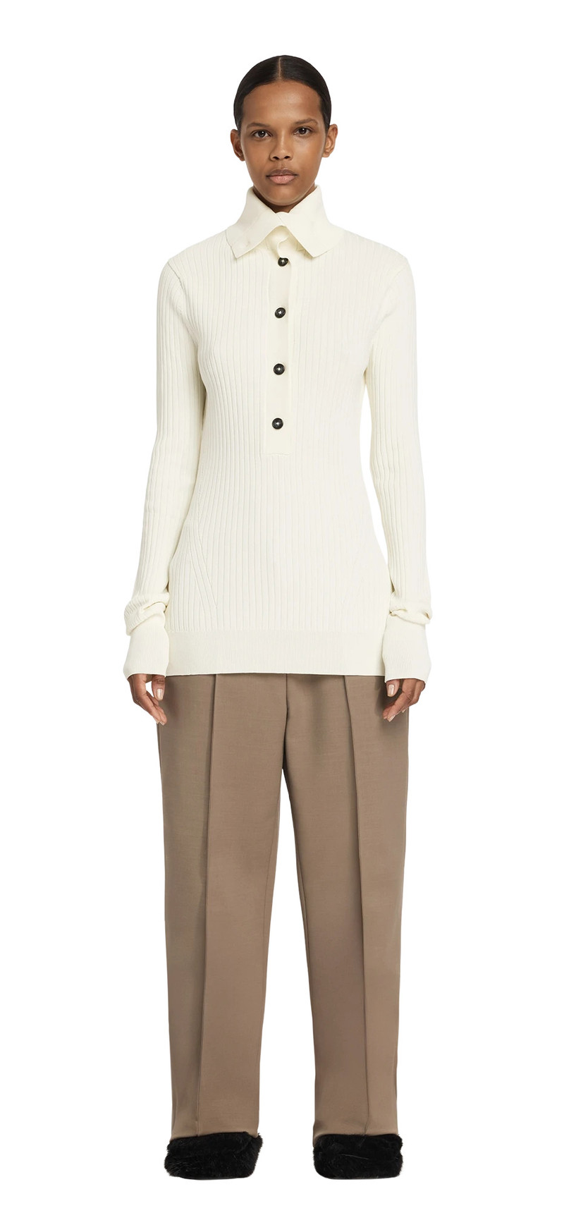 entire studios HIGH NECK HENLEY GHEE outlook