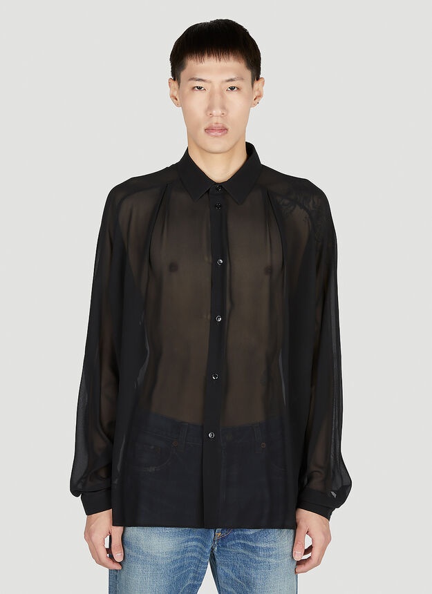 SAINT LAURENT Sheer Shirt | lncc | REVERSIBLE