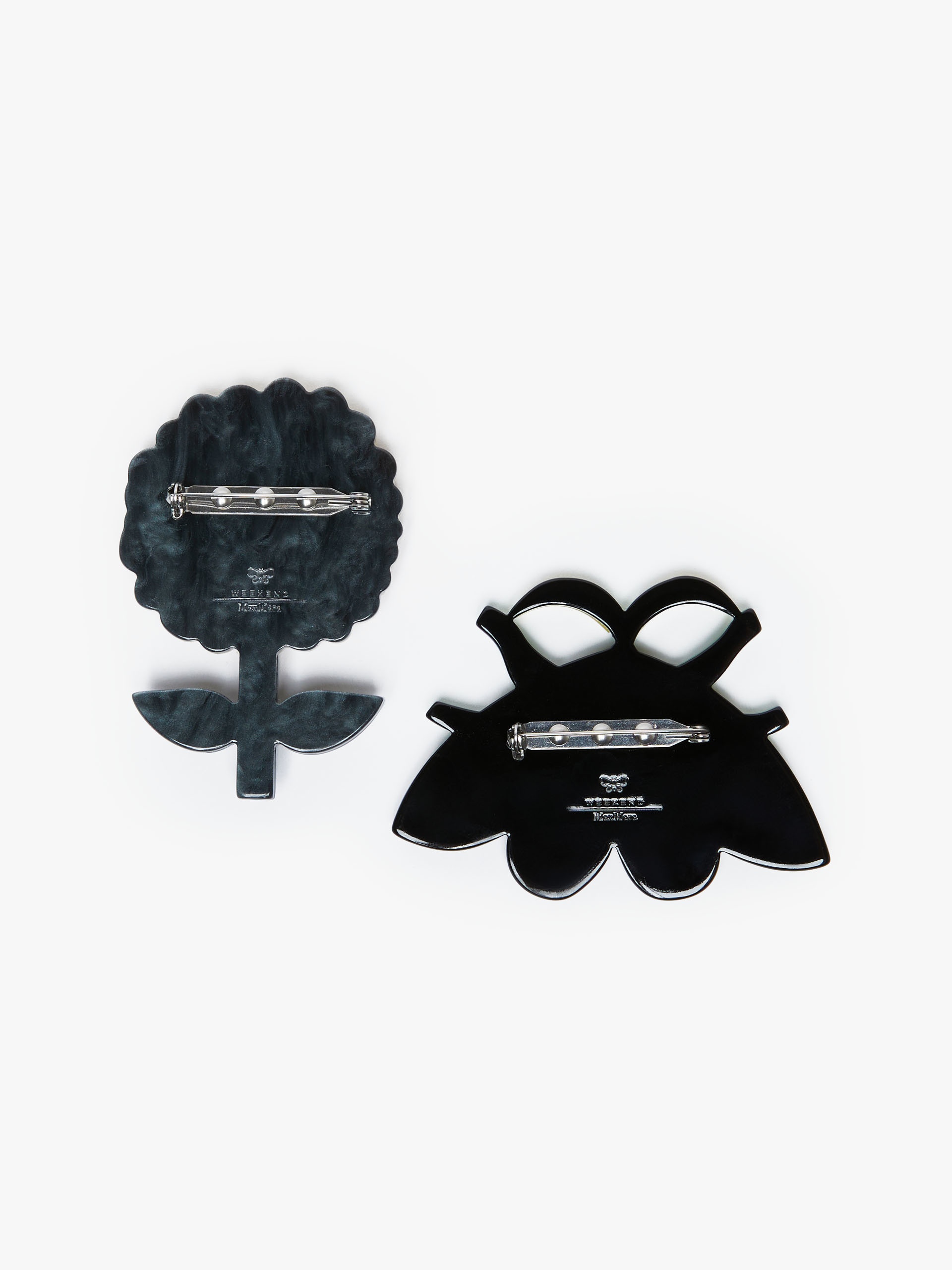 TALLERO Set of 2 resin brooches - 3