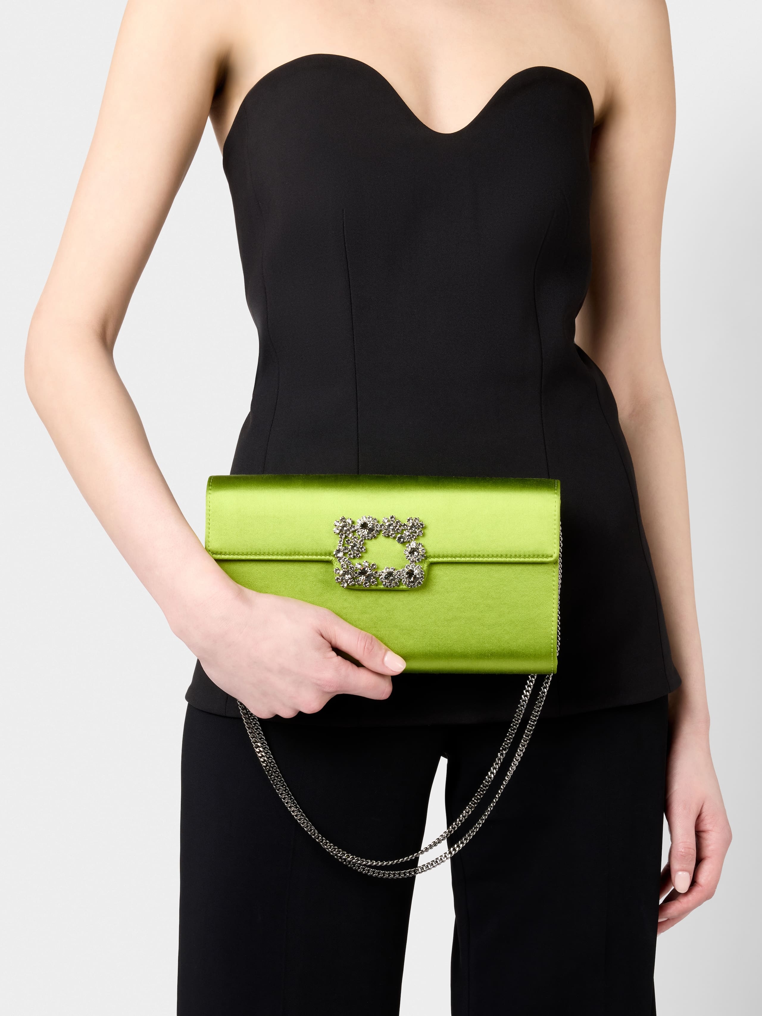 Efflorescence Clutch in satin - 7