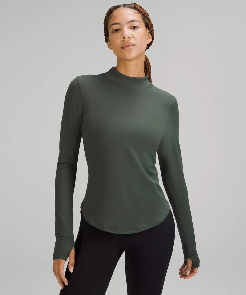 Rulu Running Mockneck Long-Sleeve Shirt 1