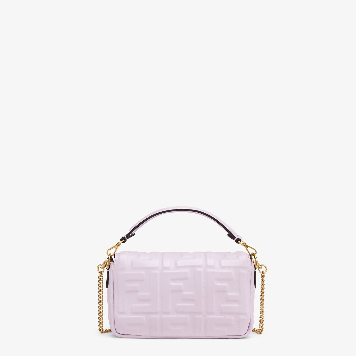 Lilac nappa leather FF Signature bag - 4