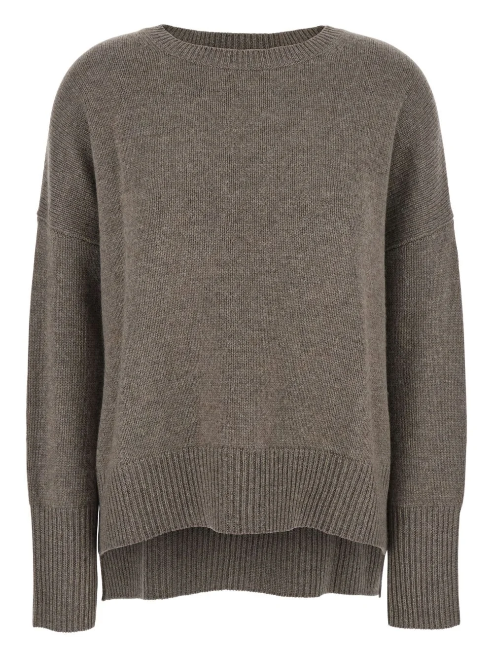 round-neck ribbed sweater - 1