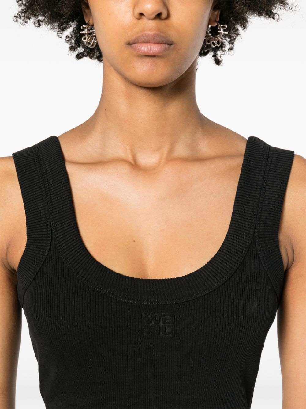 embossed-logo tank top - 5