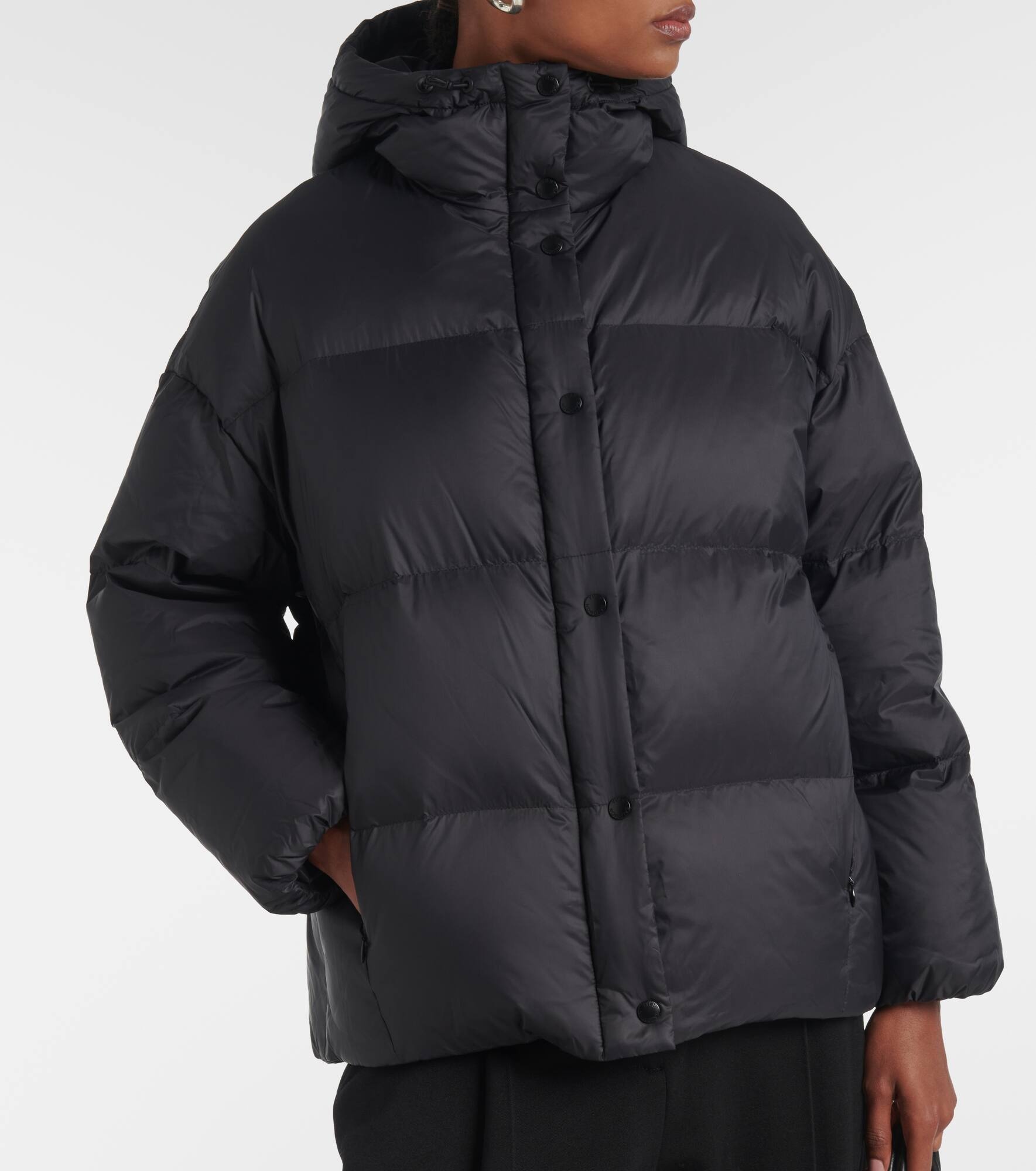 Shearling-trimmed down jacket - 6