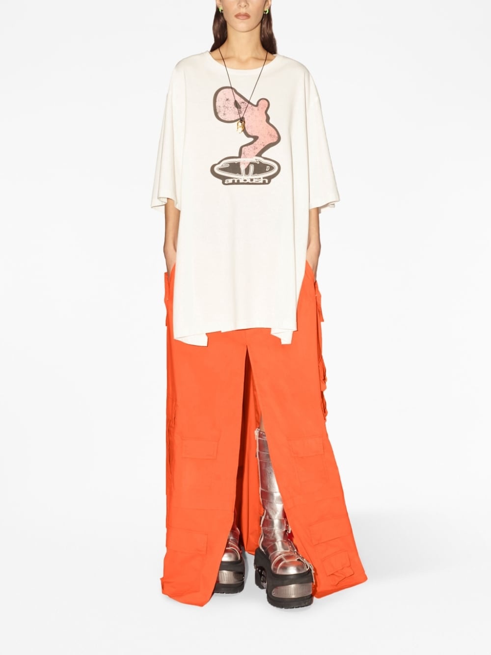 graphic-print cotton T-shirt - 3