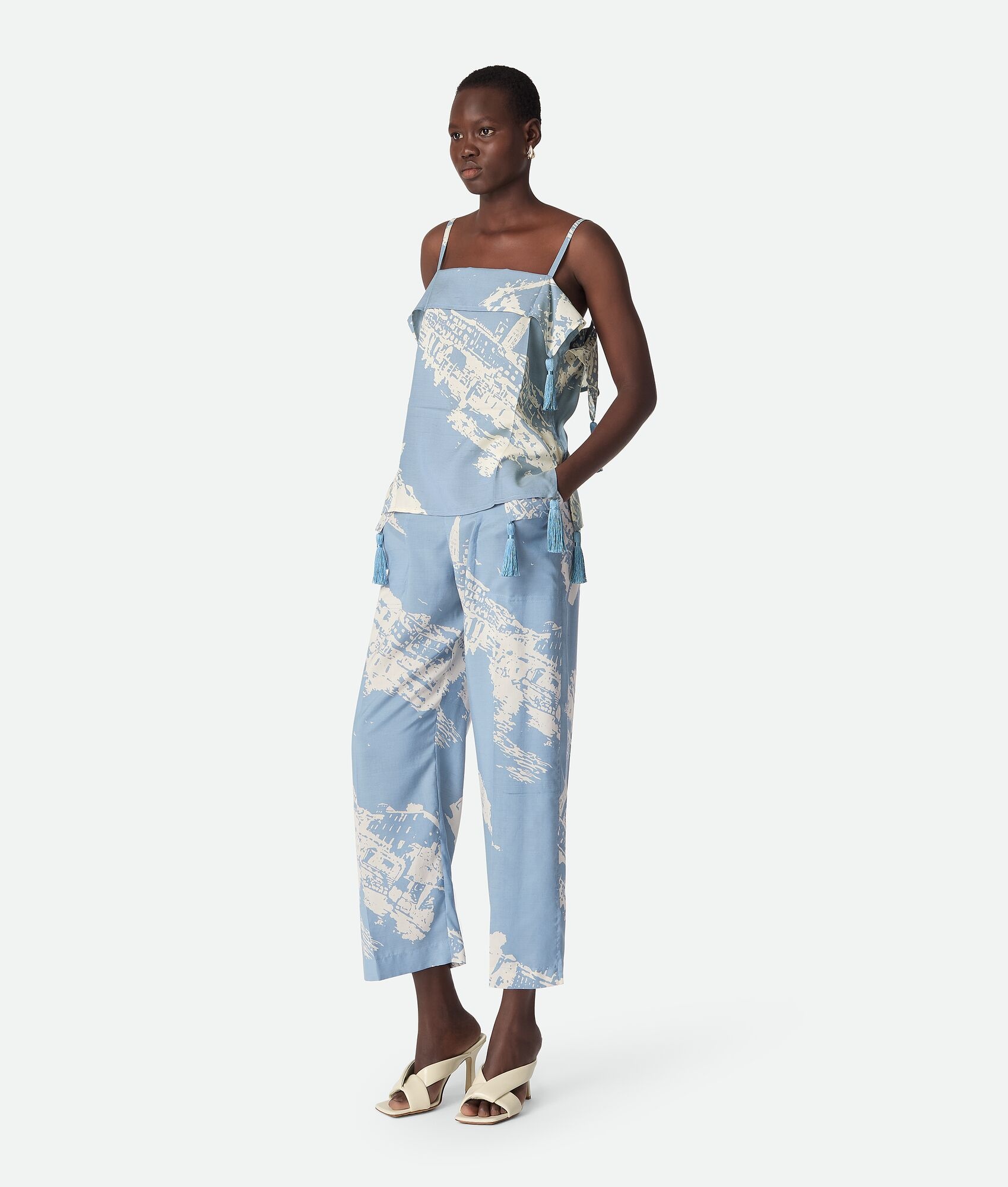 Italian Postcard Silk Top - 2